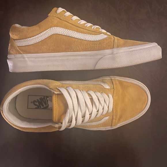 Yellow Suede Vans Old Skool Skate Shoe - Picture 6 of 8